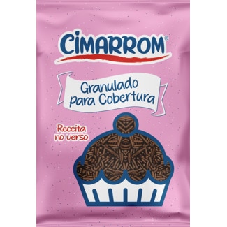 Granulado de Chocolate para Cobertura de Bolos embalagem 150 g - Cimarrom