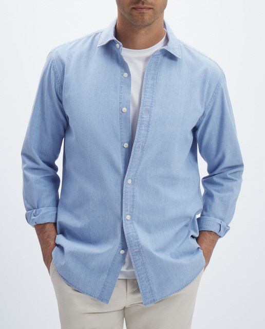 Imagen 0 de Camisa de hombre sport lavada classic fit