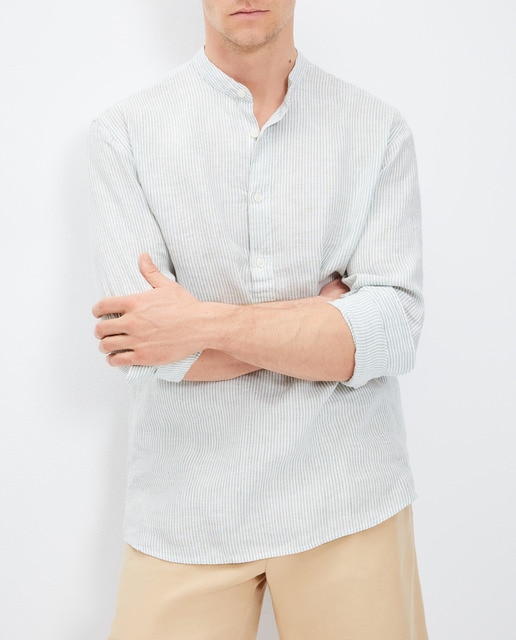 Imagen 0 de Camisa de hombre 100% lino sport classic fit