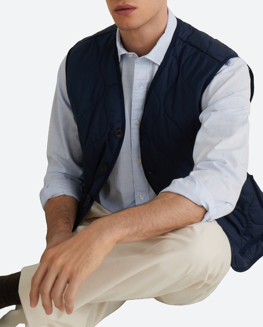 Imagen 0 de Chaleco acolchado de hombre con pespunte de cebolla