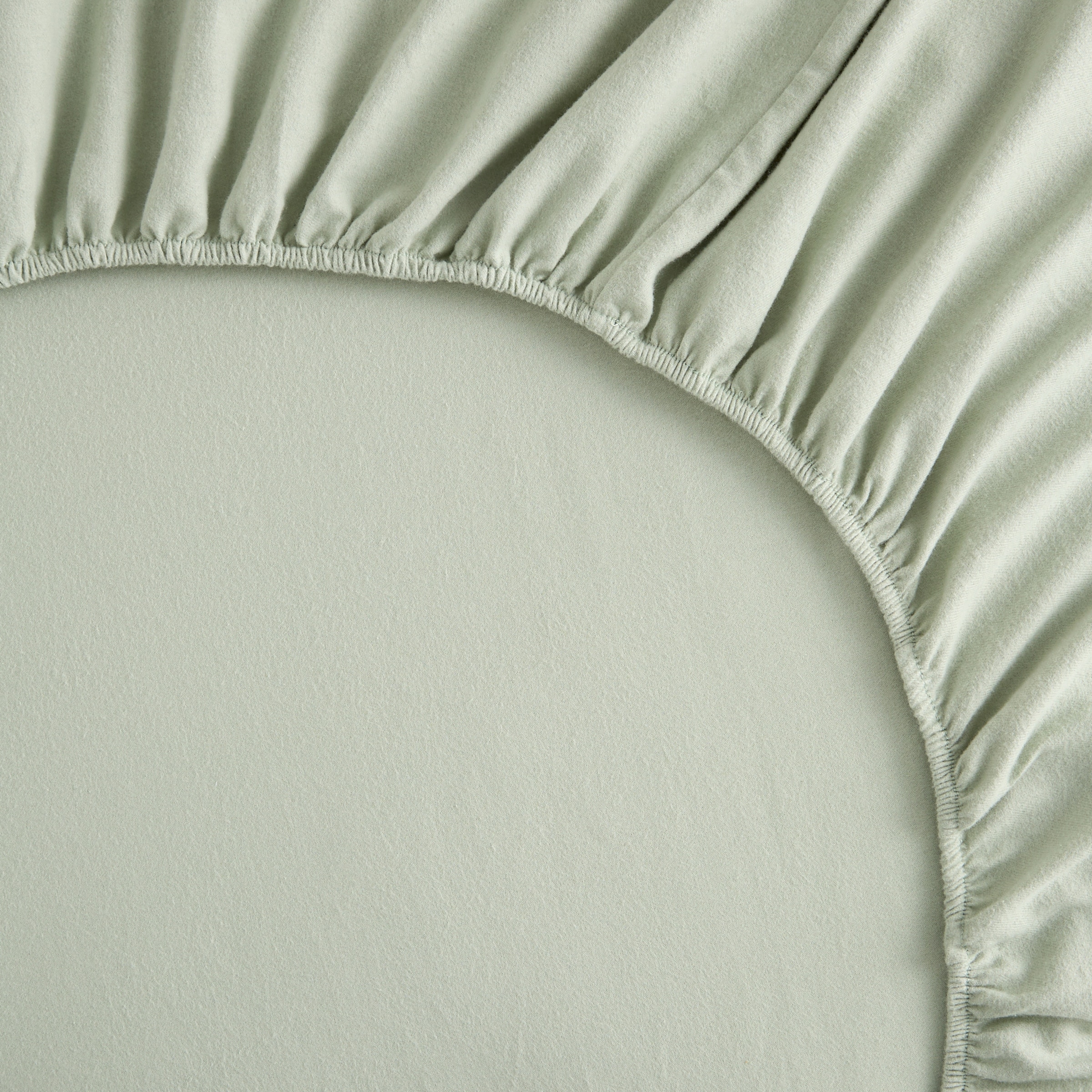 Juego de sábanas con bajera franela algodón Leafs Verde-5