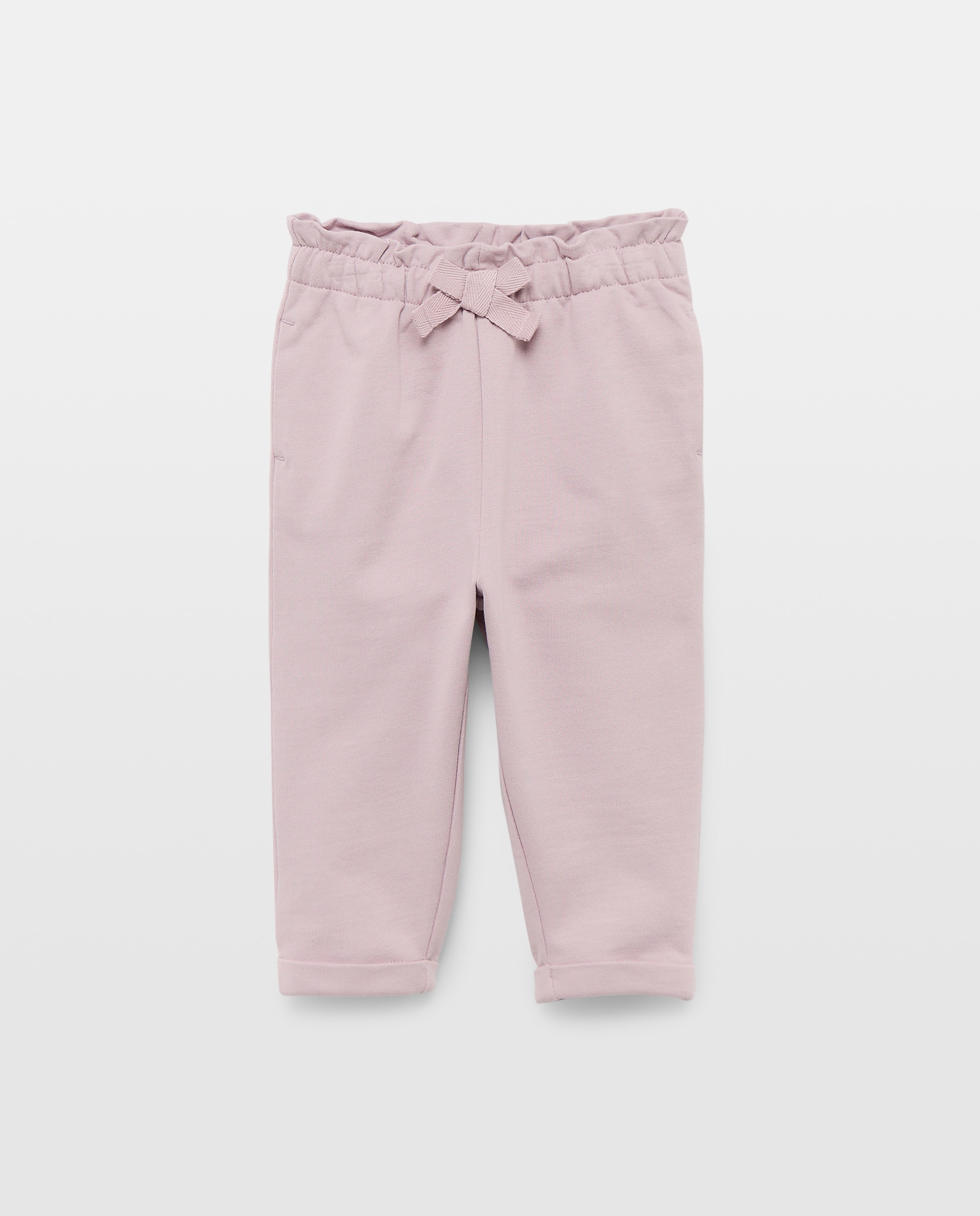 Imagen 0 de Pantalón bebé niña felpa cintura fruncida