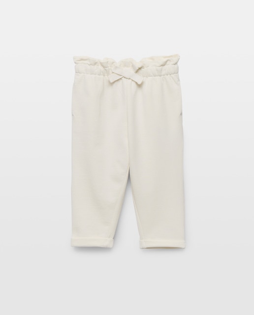 Imagen 0 de Pantalón bebé niña felpa cintura fruncida