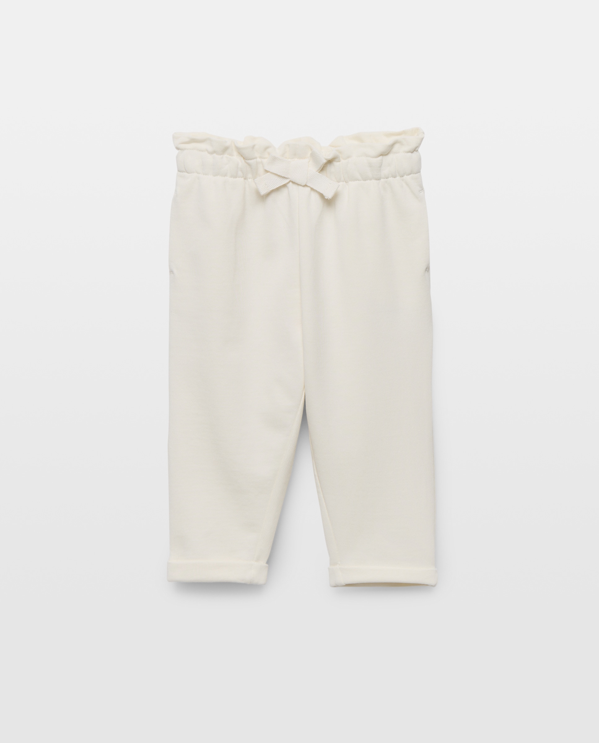 Imagen 0 de Pantalón bebé niña felpa cintura fruncida