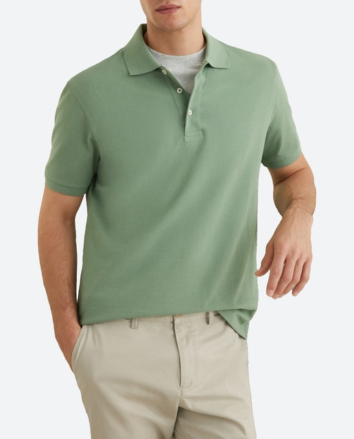 Imagen 0 de Polo de hombre de manga corta piqué basico