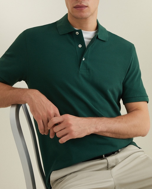 Imagen 0 de Polo de hombre de manga corta piqué basico