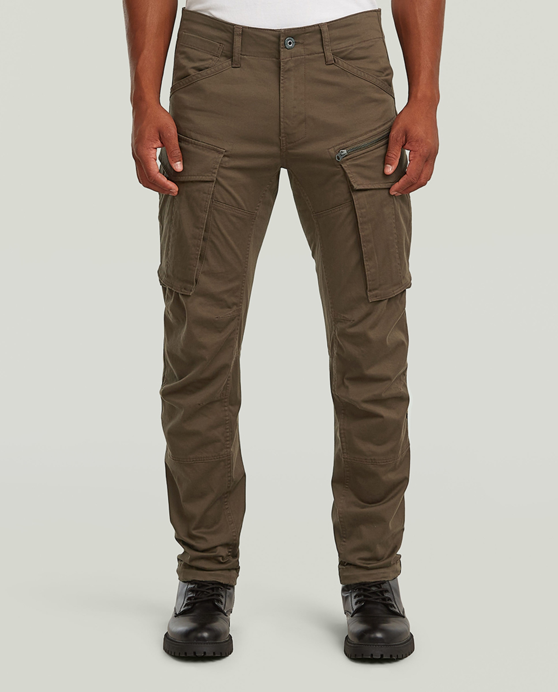 Calças sportswear de homem G-Star Raw verdes Castanho-2