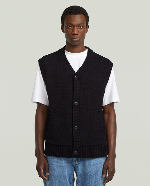 Imagem 0 de Colete de Malha Grossa com Corte Relaxado