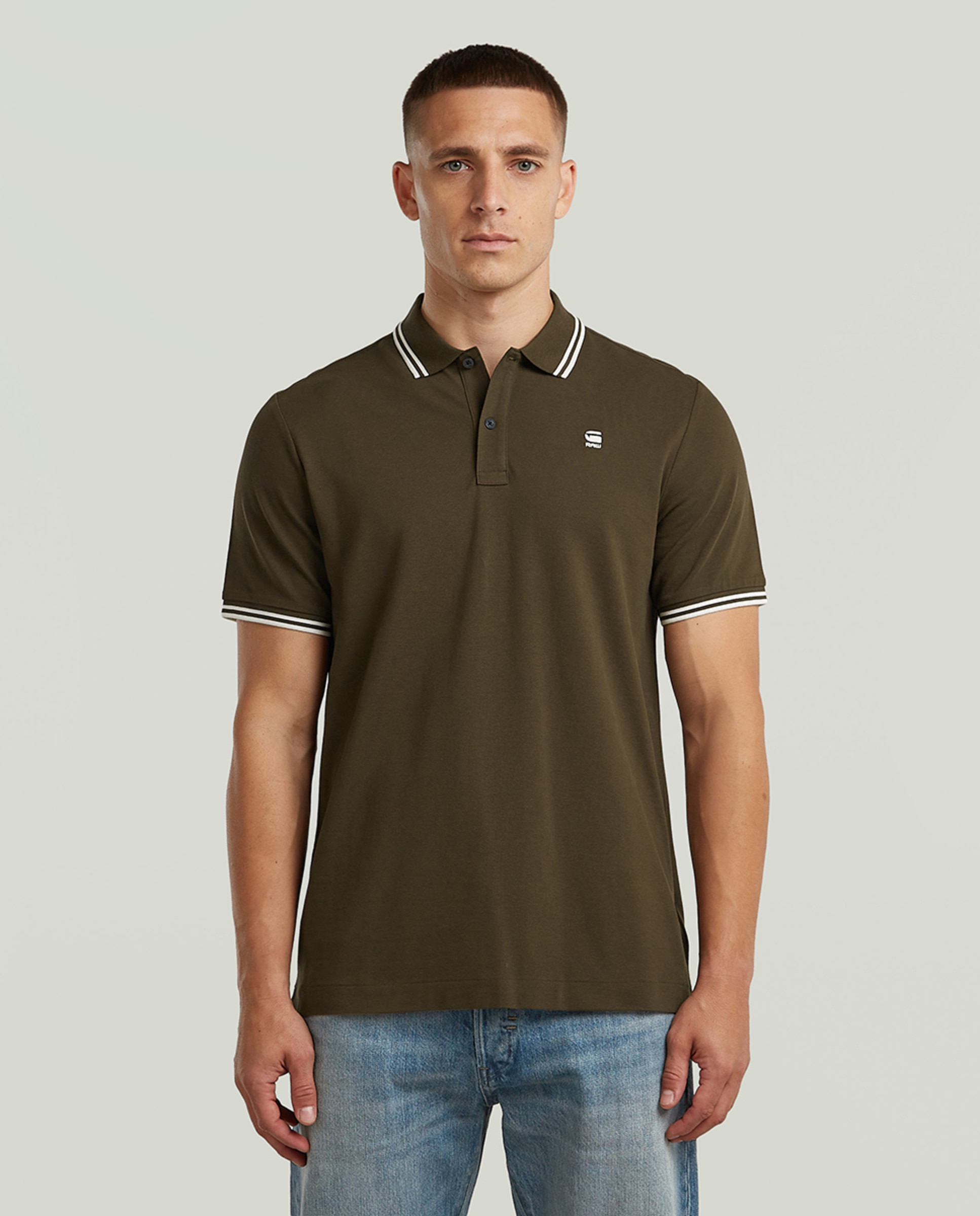 Imagem 0 de Polo Dunda Slim de Algodão Orgânico com Manga Curta