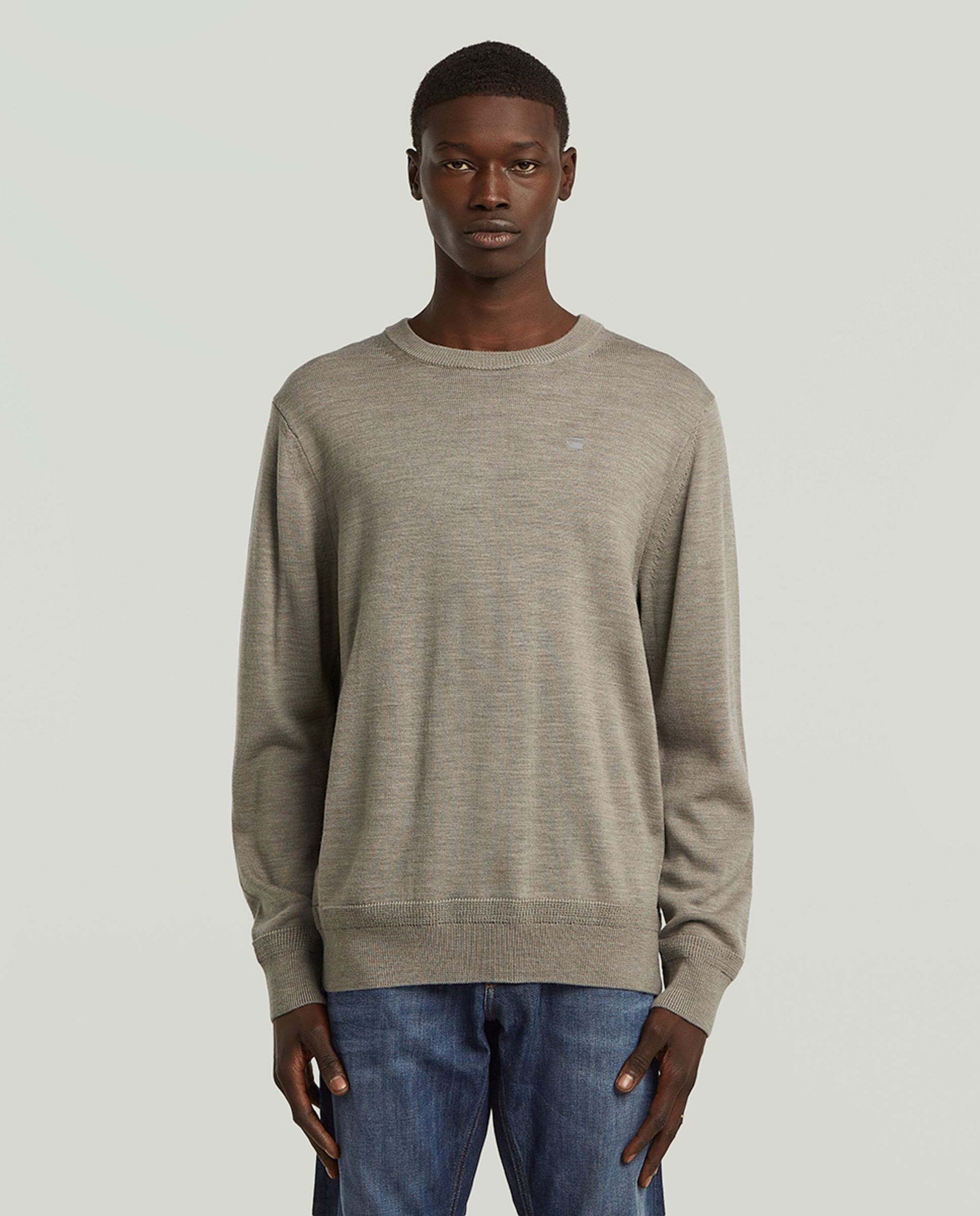 Camisola de Malha Fina Cinzento-1