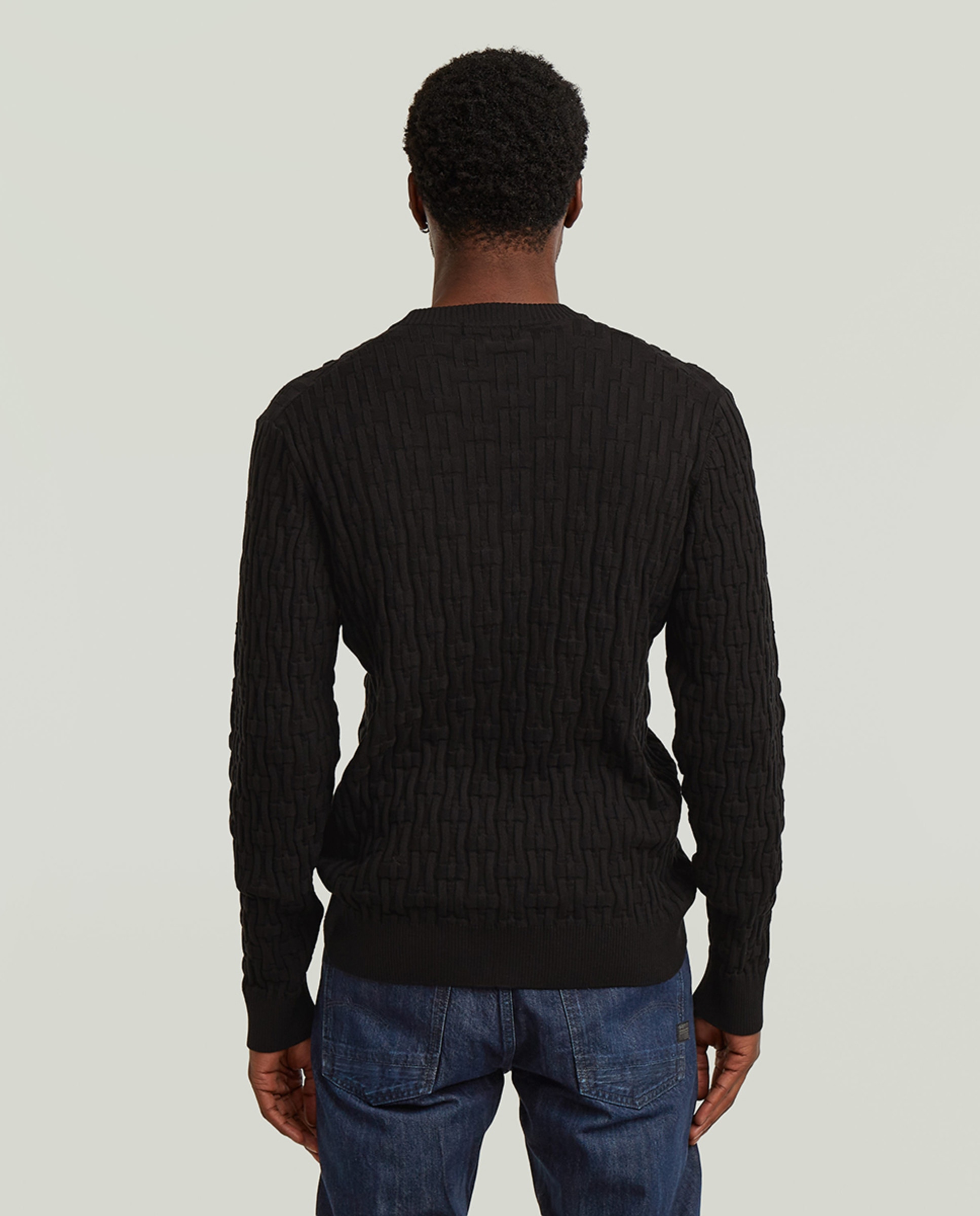 Camisola de Malha Regular Preto-2