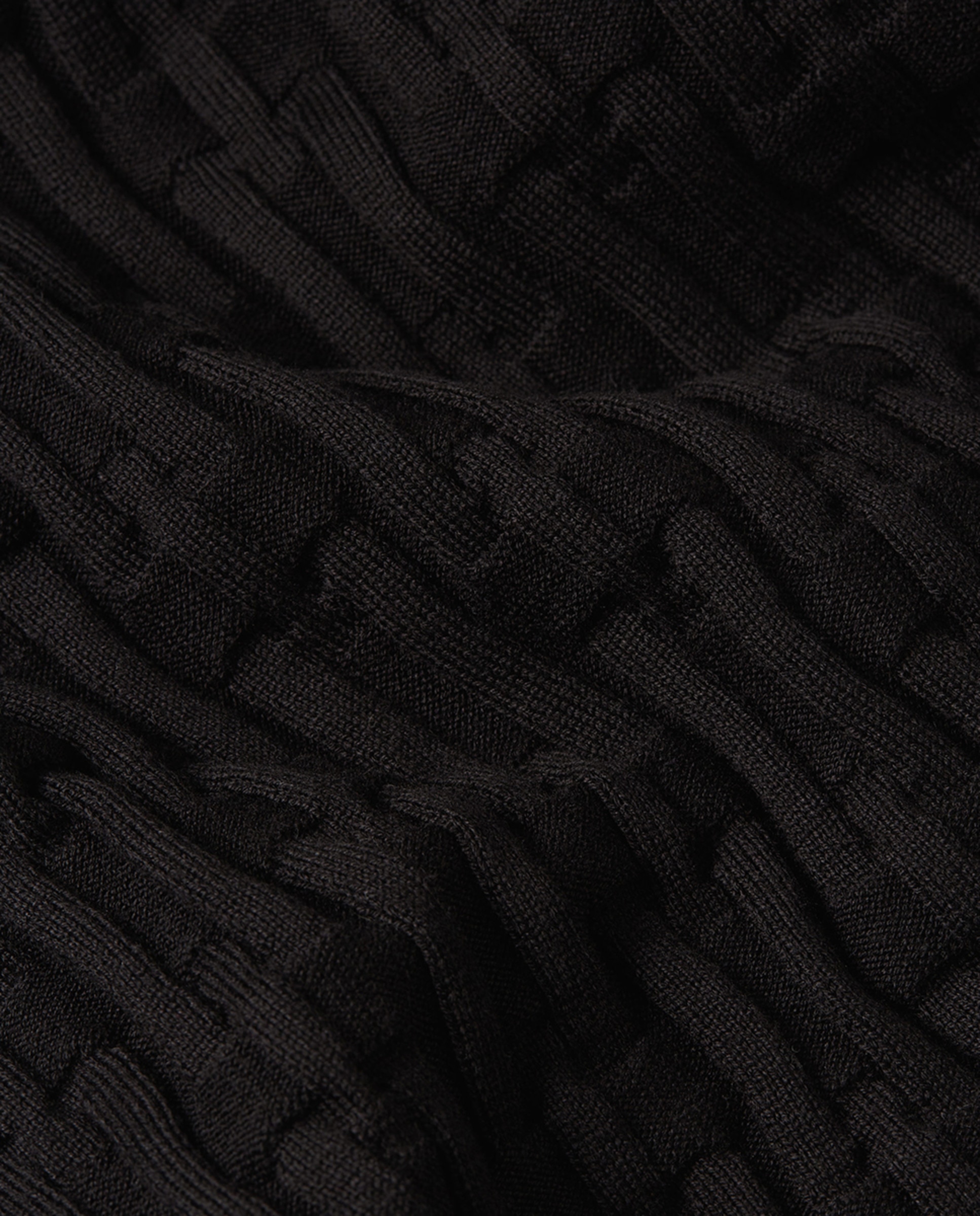 Camisola de Malha Regular Preto-5