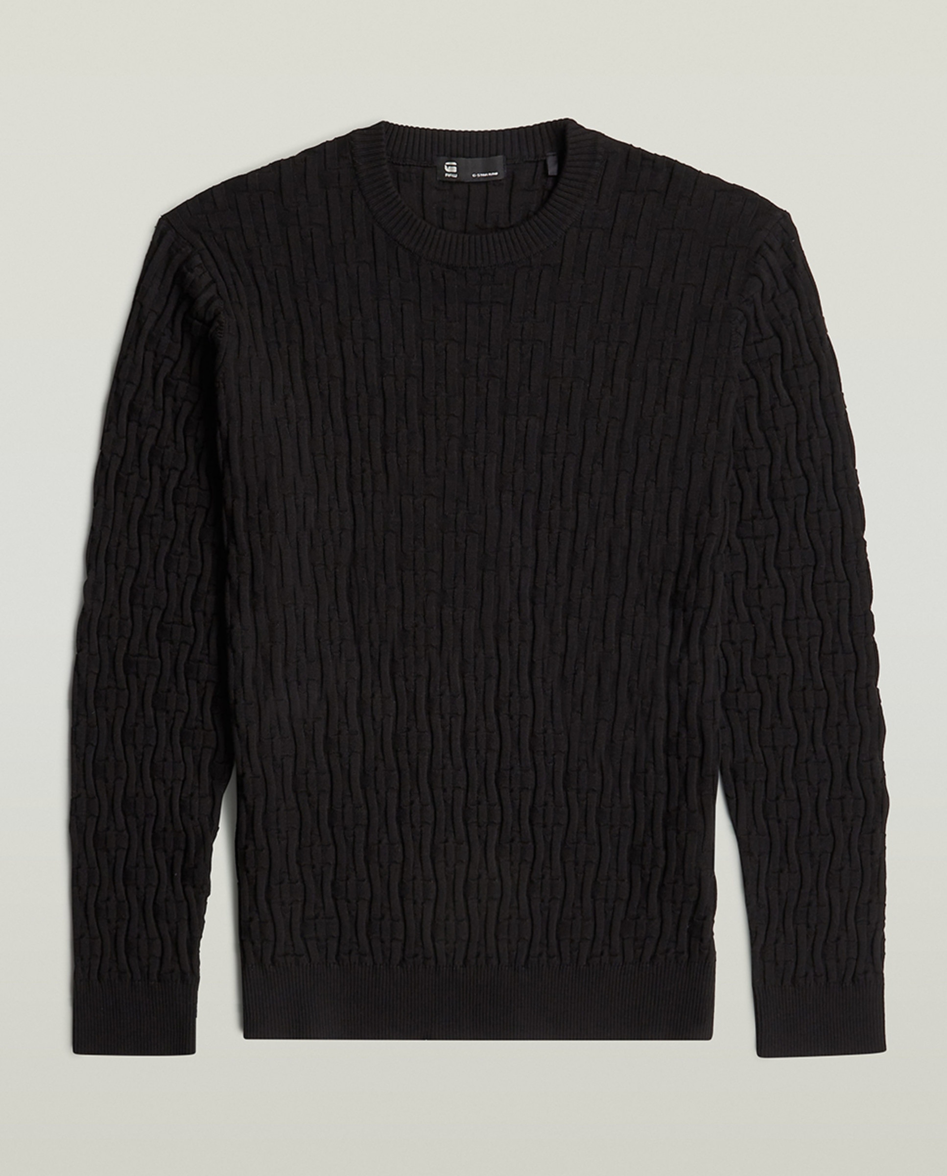 Camisola de Malha Regular Preto-7