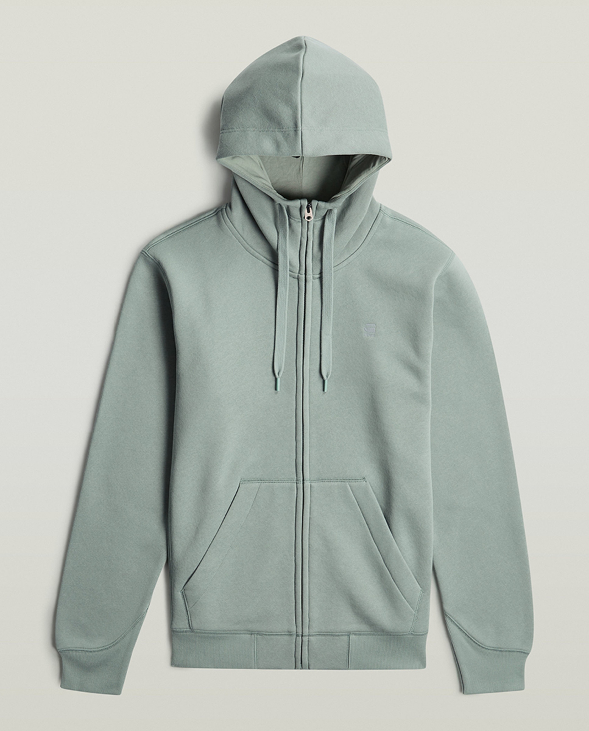 Sweatshirt de Manga Comprida com Capuz e Fecho de Correr - Preto Azul-6