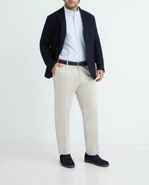 Imagen 0 de Chaqueta de traje de hombre piqué tallas grandes