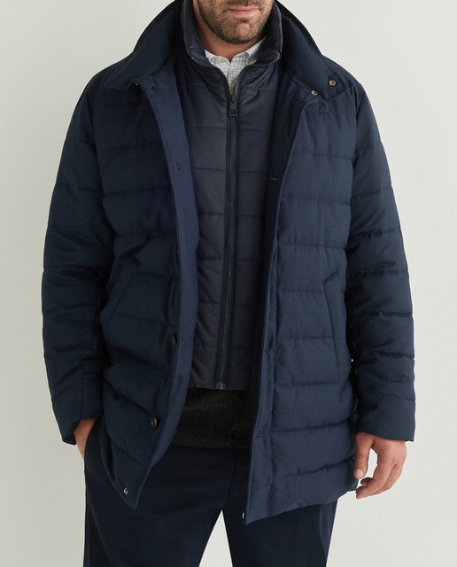 Imagen 0 de Chaquetón de hombre acolchado de manga larga tallas grandes