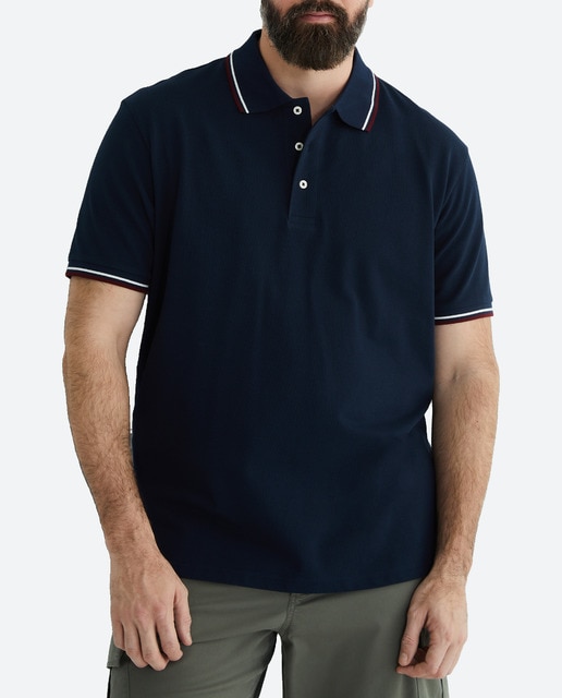 Imagen 0 de Polo hombre tallas grandes manga corta pique
