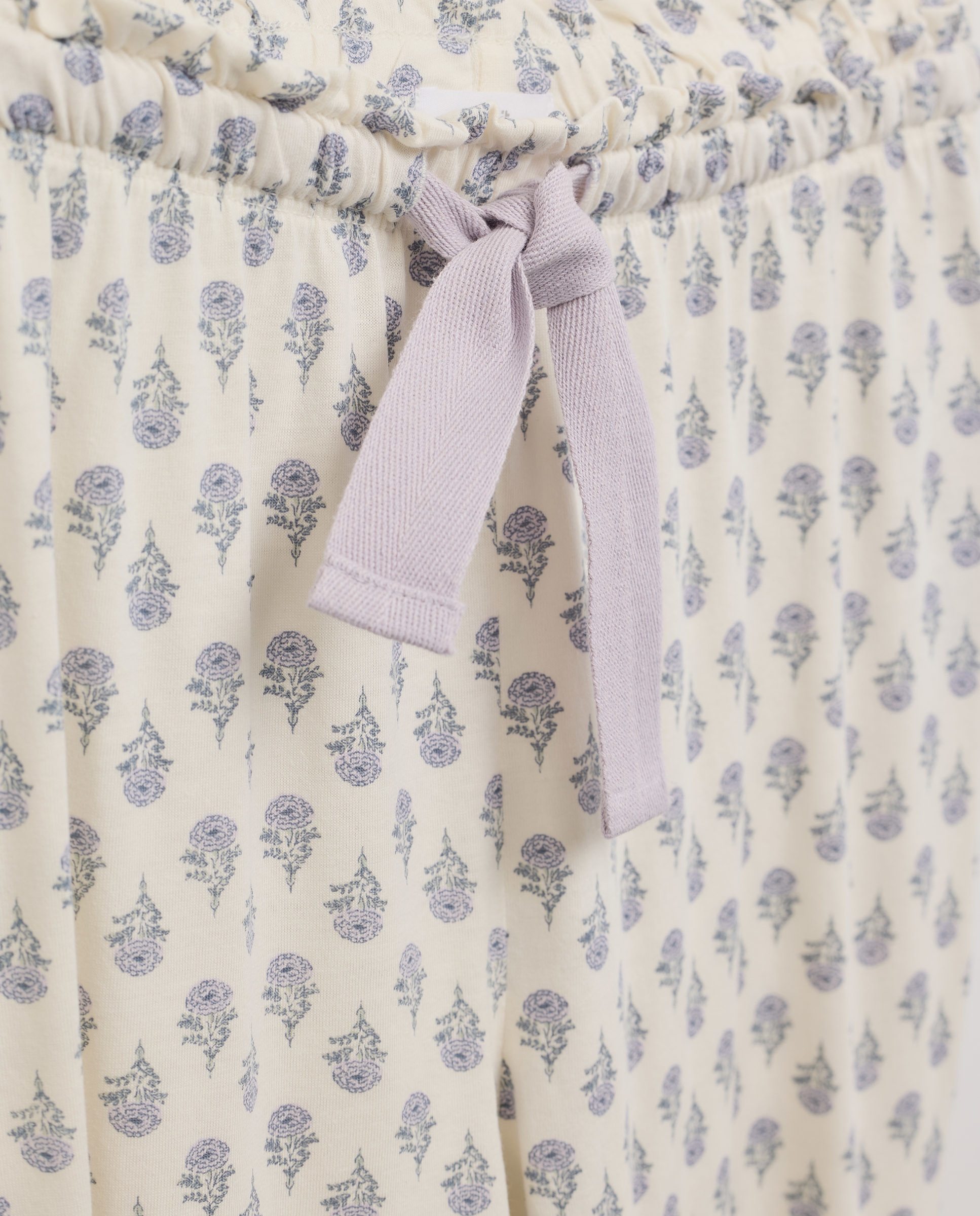 Pijama mujer algodón estampado 284 Lila-4