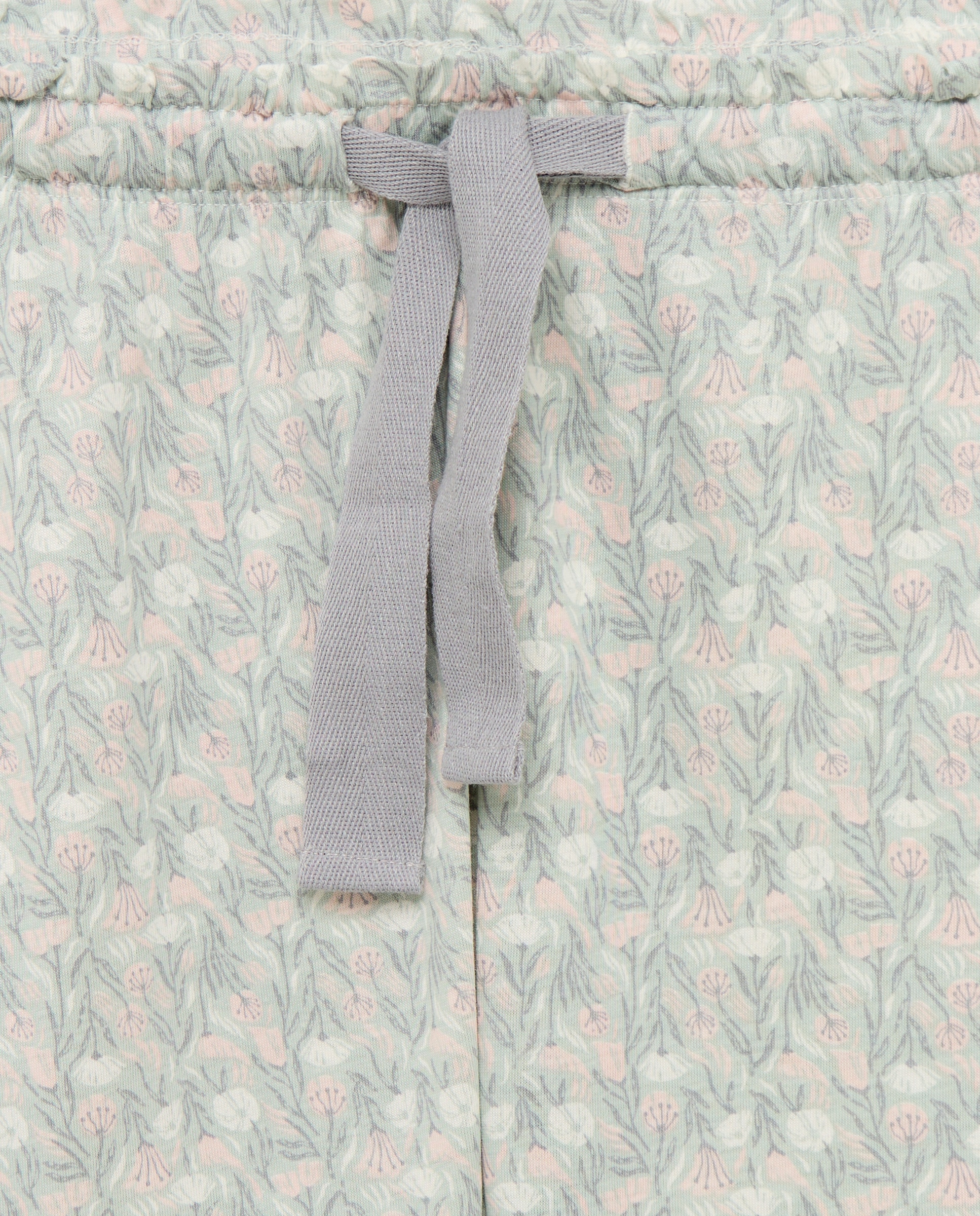 Pijama mujer algodón estampado Gris claro-4