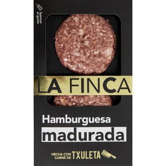 hamburguesa madurada hecha con carne de txuleta 2 unidades bandeja 300 g - La Finca
