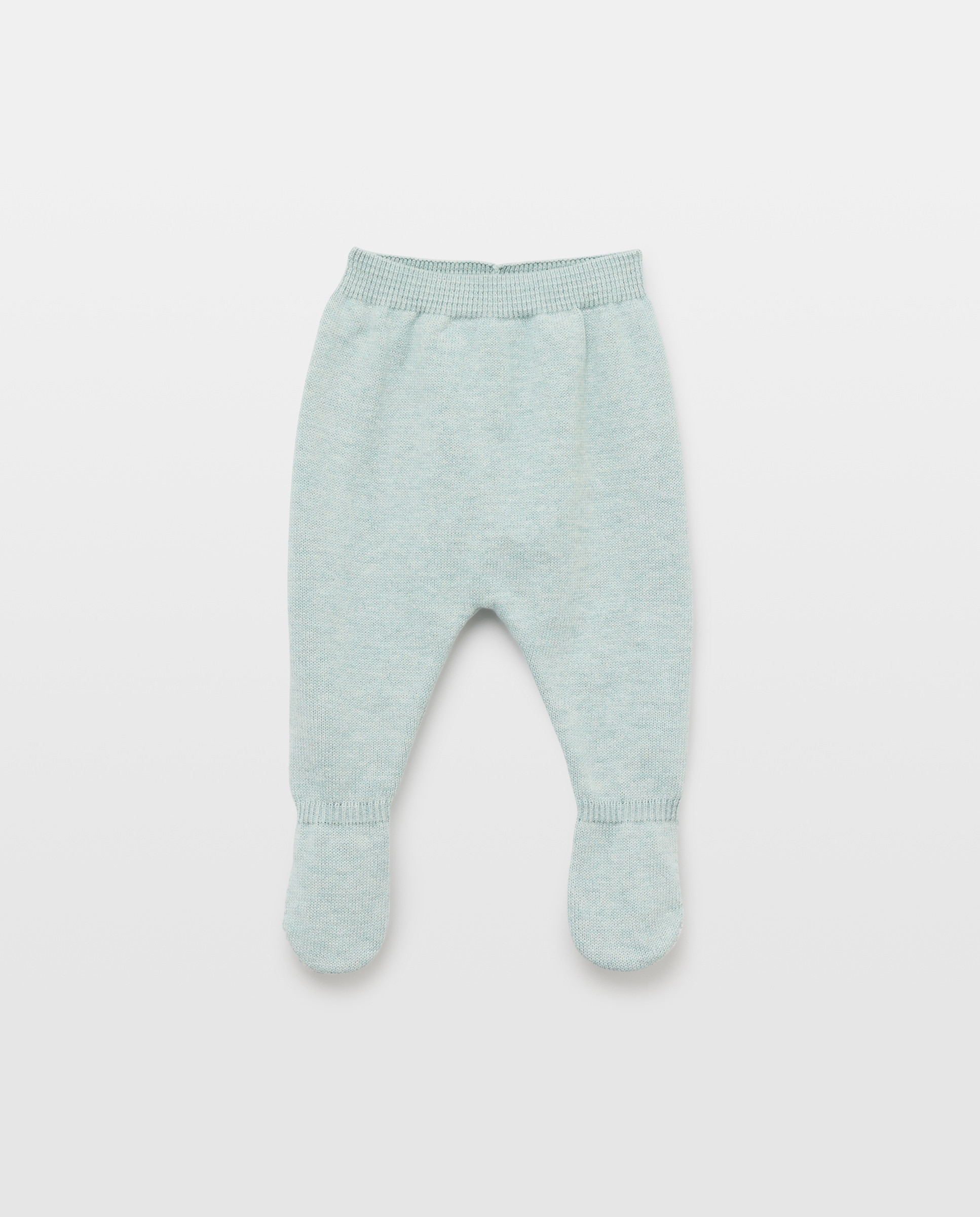 Conjunto de 2 Peças de Tricot de Bebé com Manga Comprida e Intársia Verde-3