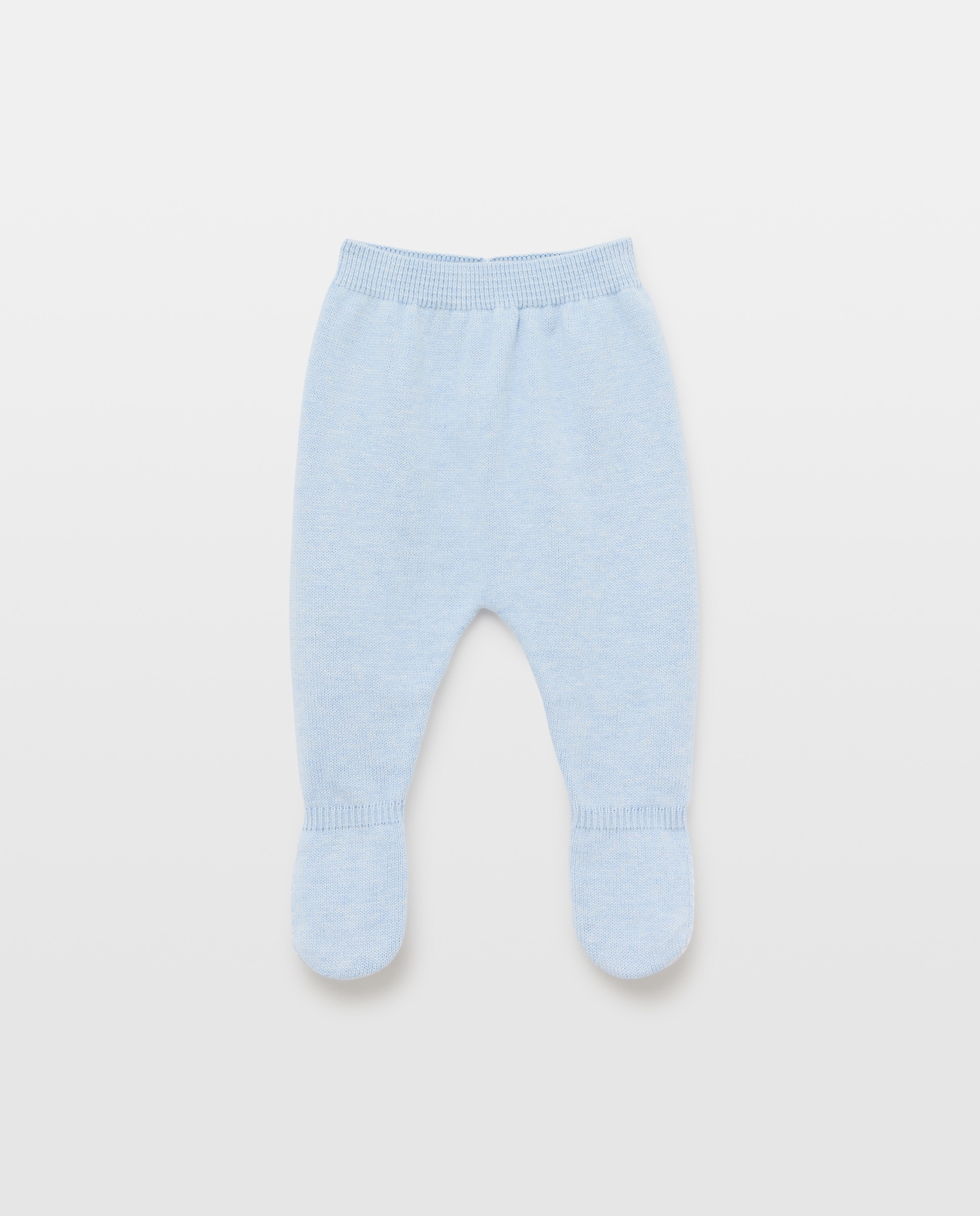 Conjunto de 2 Peças de Tricot de Bebé com Manga Comprida e Intársia Azul-3
