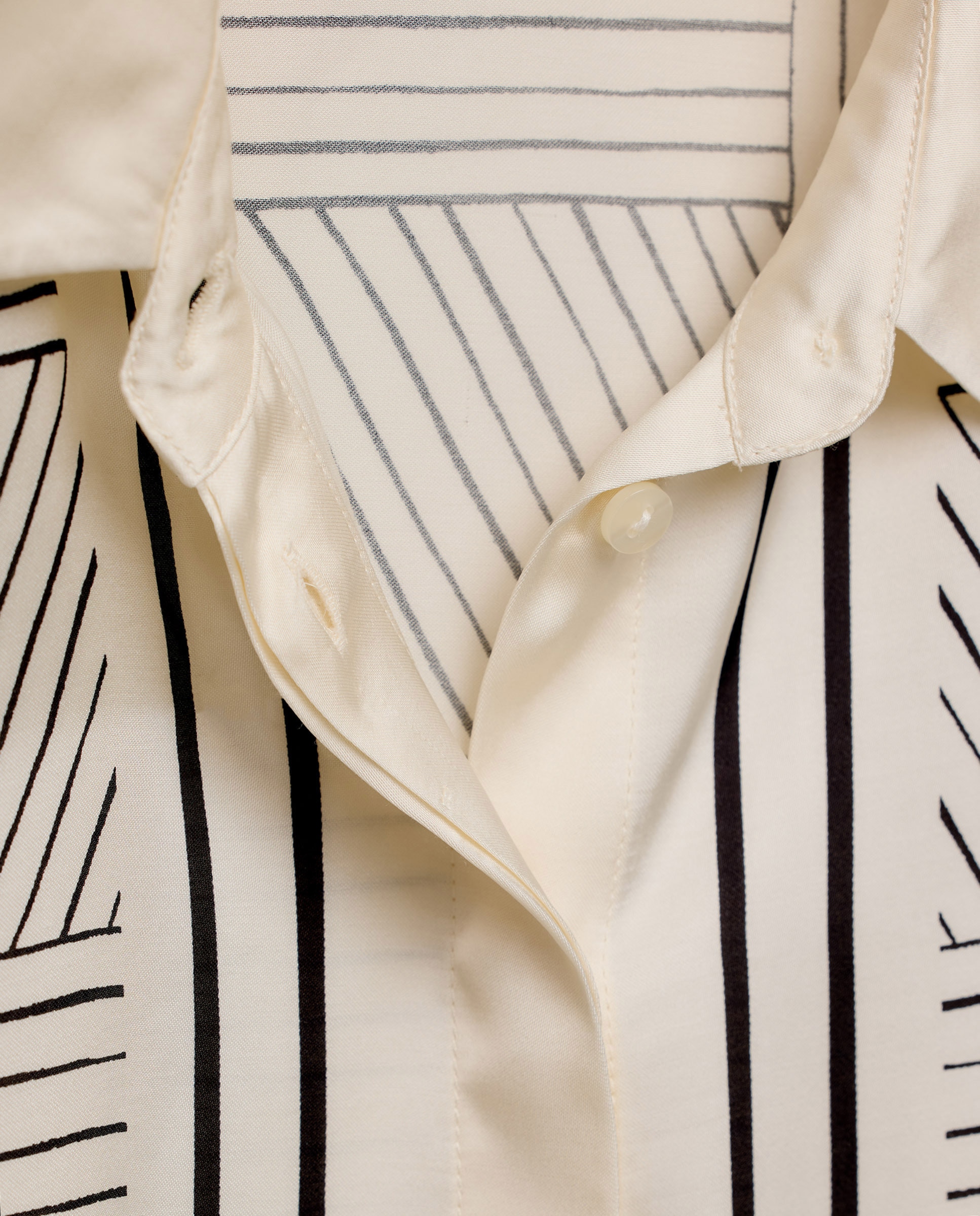 Blusa de Manga Comprida às Riscas Branco-6