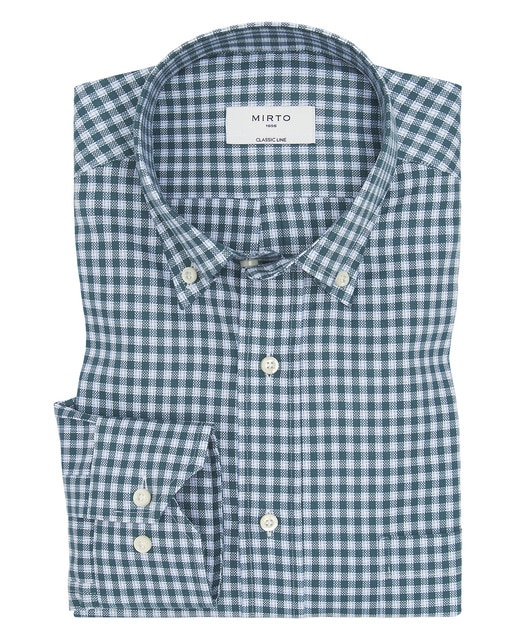 Imagen 0 de Camisa de hombre casual manga larga cuadros oxford