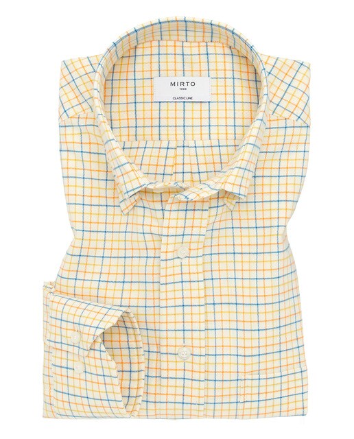 Imagem 0 de Camisa Casual de Manga Comprida e aos Quadrados