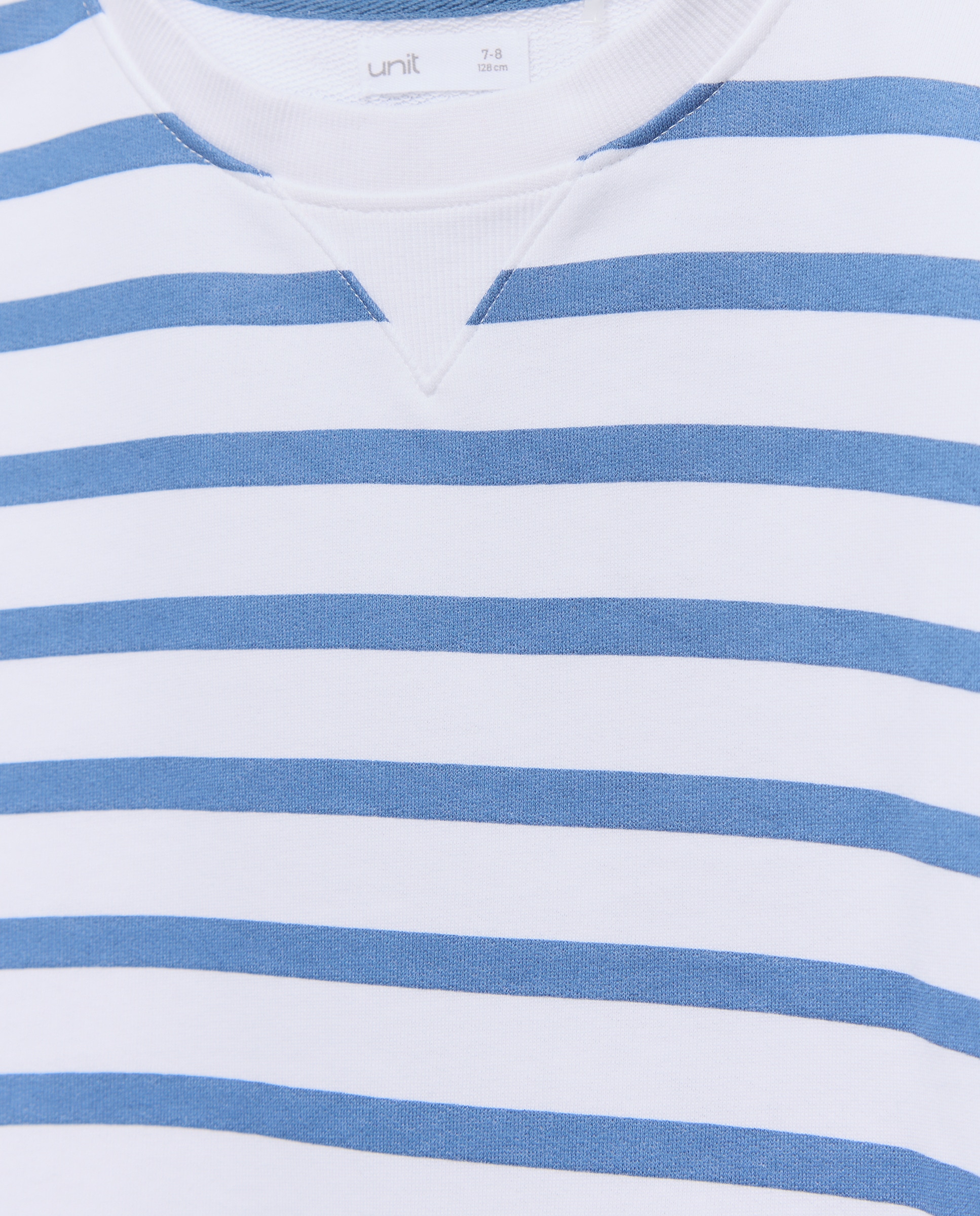 Sudadera de niño cuello caja rayas 430 Azul oscuro-3