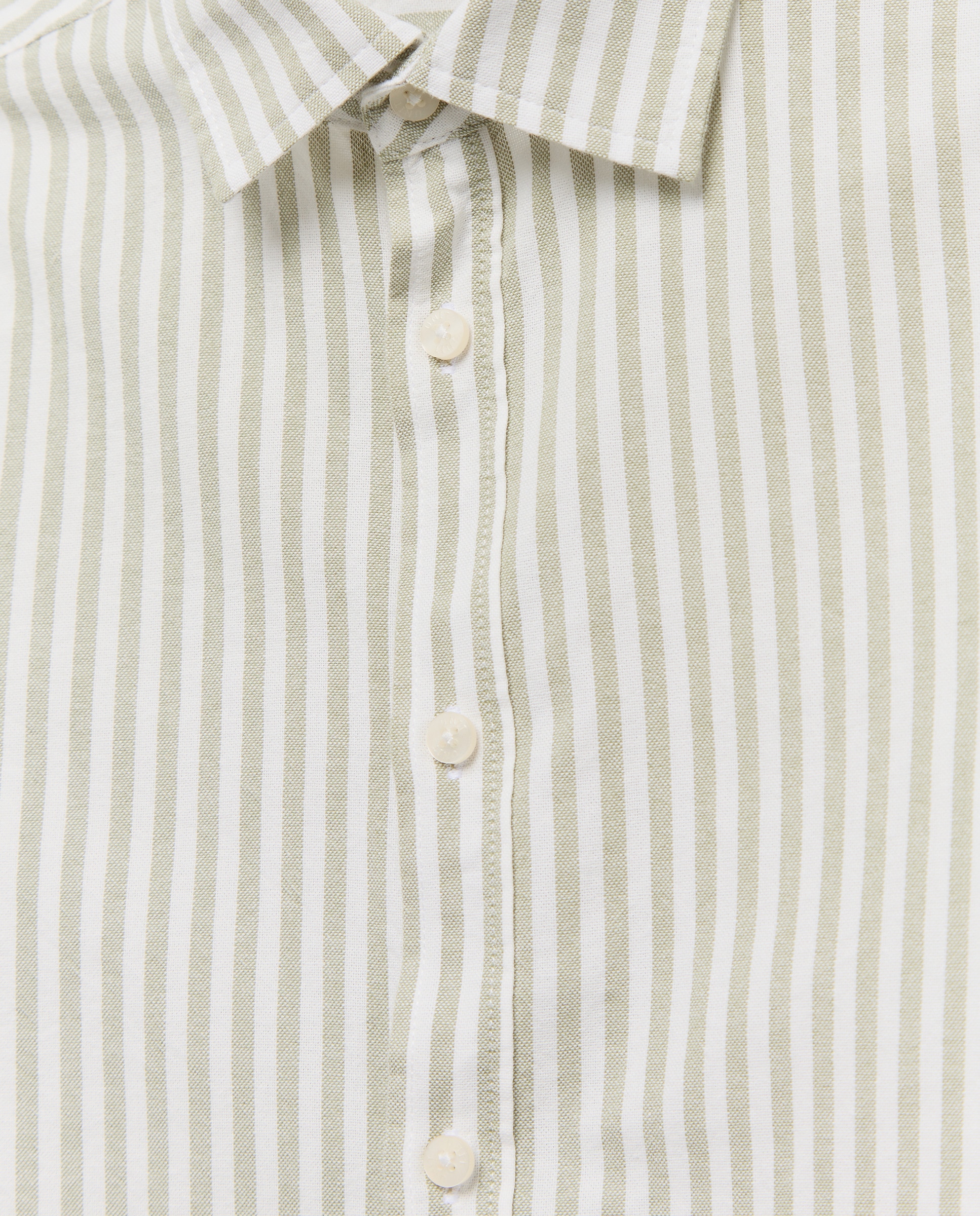 Camisa de niño oxford rayas 520 Kaki-3