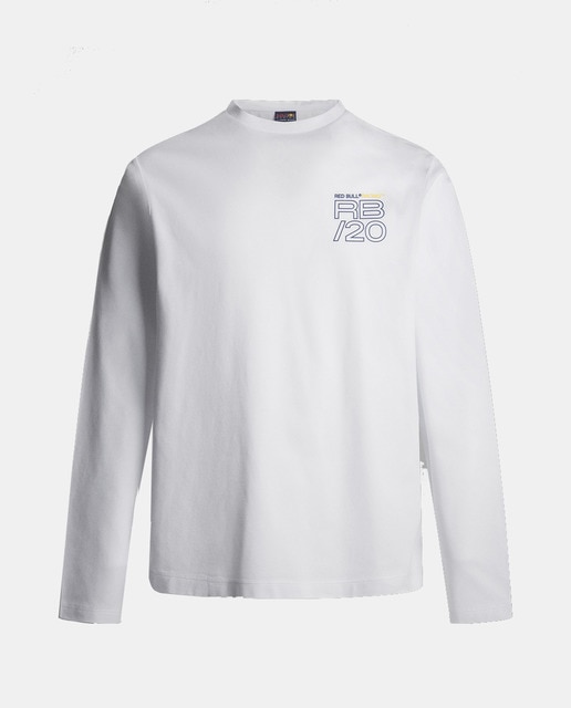 Imagen 0 de Camiseta de manga larga de hombre algodón 100% gráfico en el pecho