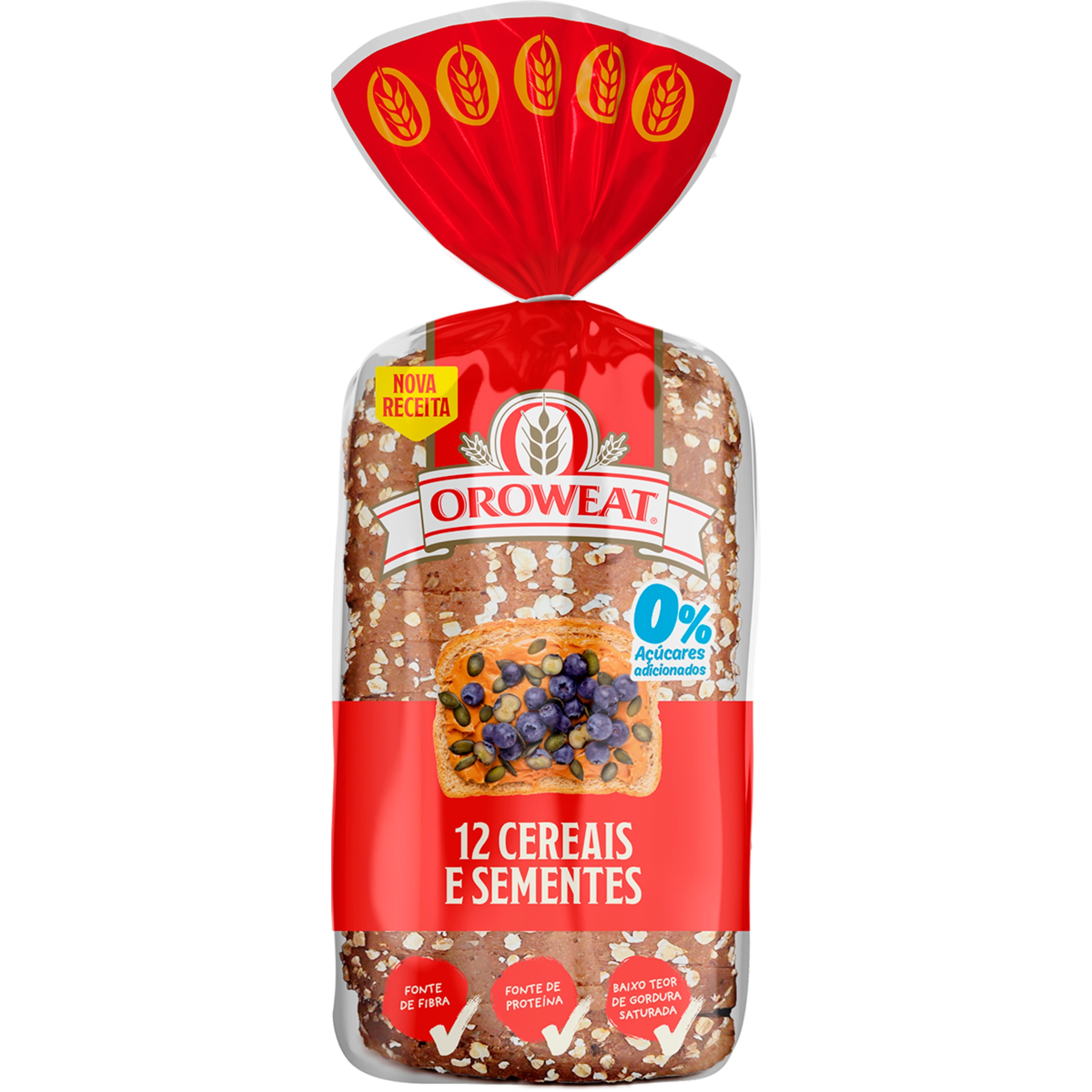 Pão Integral Cereais e Sementes embalagem 550 g