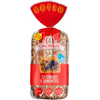 Pão Integral Cereais e Sementes embalagem 550 g - Oroweat