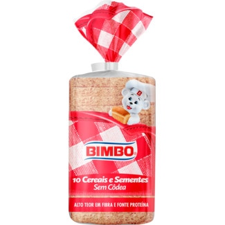 Pão de Forma  Integral 10 Cereais e Sementes embalagem 450 g - Bimbo