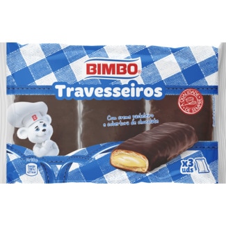 Travesseiros de Chocolate Pack 3 unidades embalagem 195 g - Bimbo