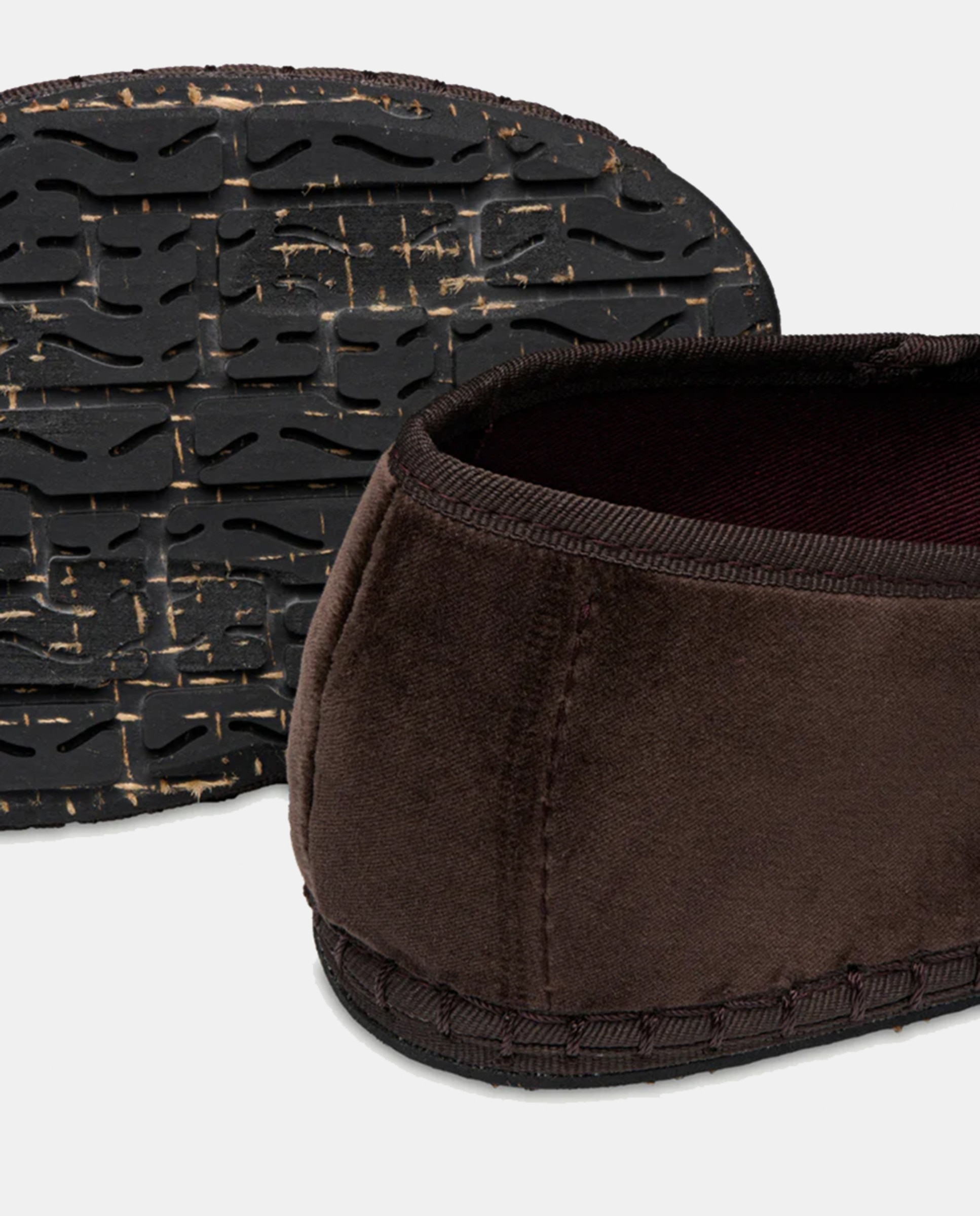 Slippers em Veludo Castanho-escuro-3