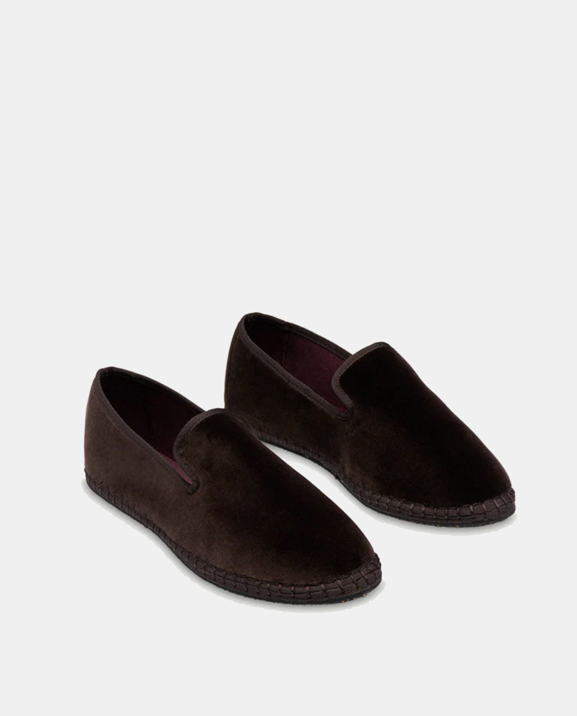 Slippers em Veludo Castanho-escuro-2