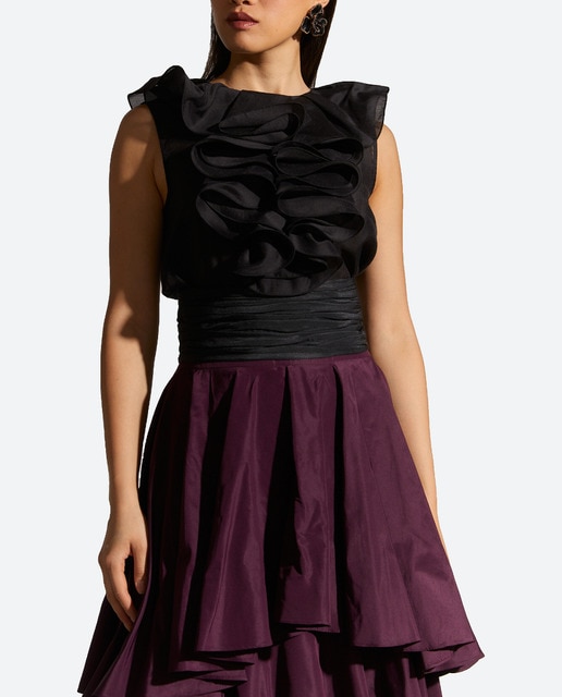 Imagen 0 de Top fiesta sin mangas y volantes