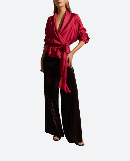 Imagen 0 de Pantalón ancho de vestir de mujer