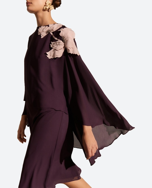 Imagen 0 de Vestido corto de capa