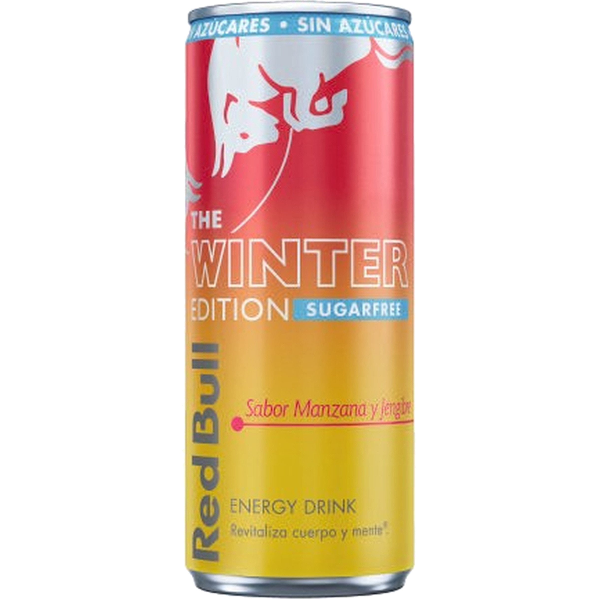 Winter Edition bebida energética sabor manzana y jengibre sin azúcar lata 25 cl
