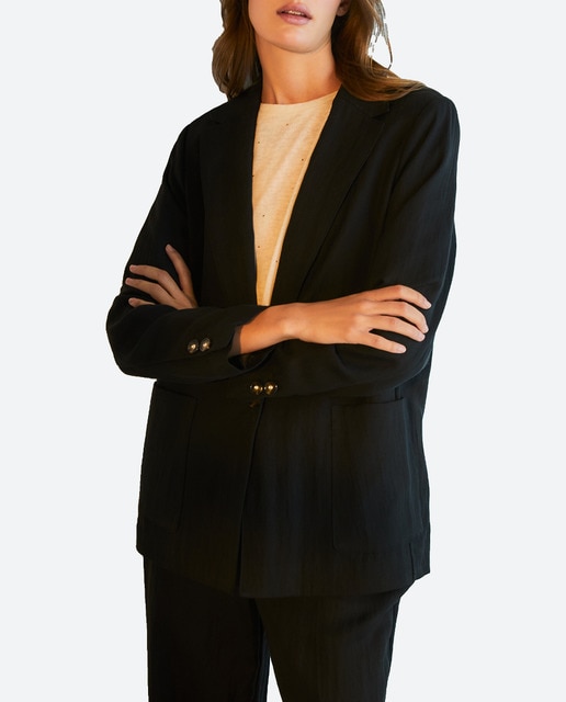 Imagen 0 de Blazer safari crinkle de mujer