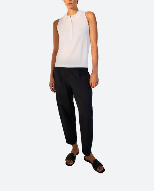 Imagen 0 de Jersey de mujer sin mangas cuello polo