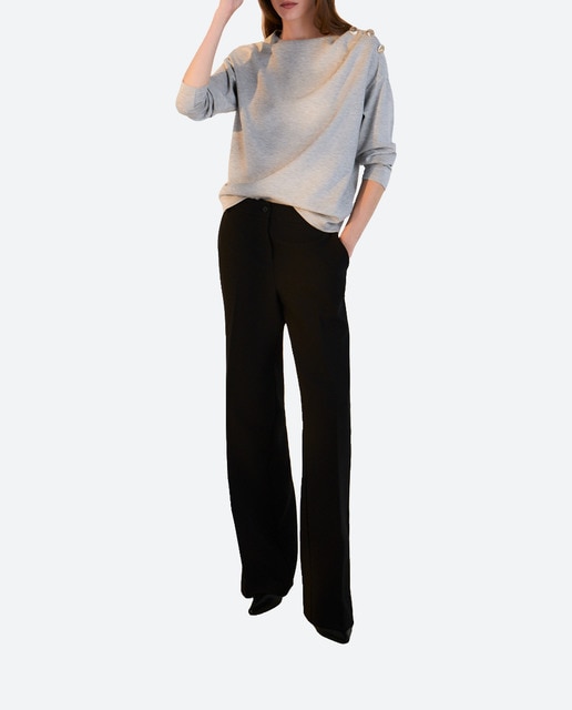 Imagen 0 de Sudadera de mujer drapeada con botones