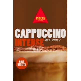 Cappuccino Intenso Sticks  10X12,5 g embalagem 125 g - Delta