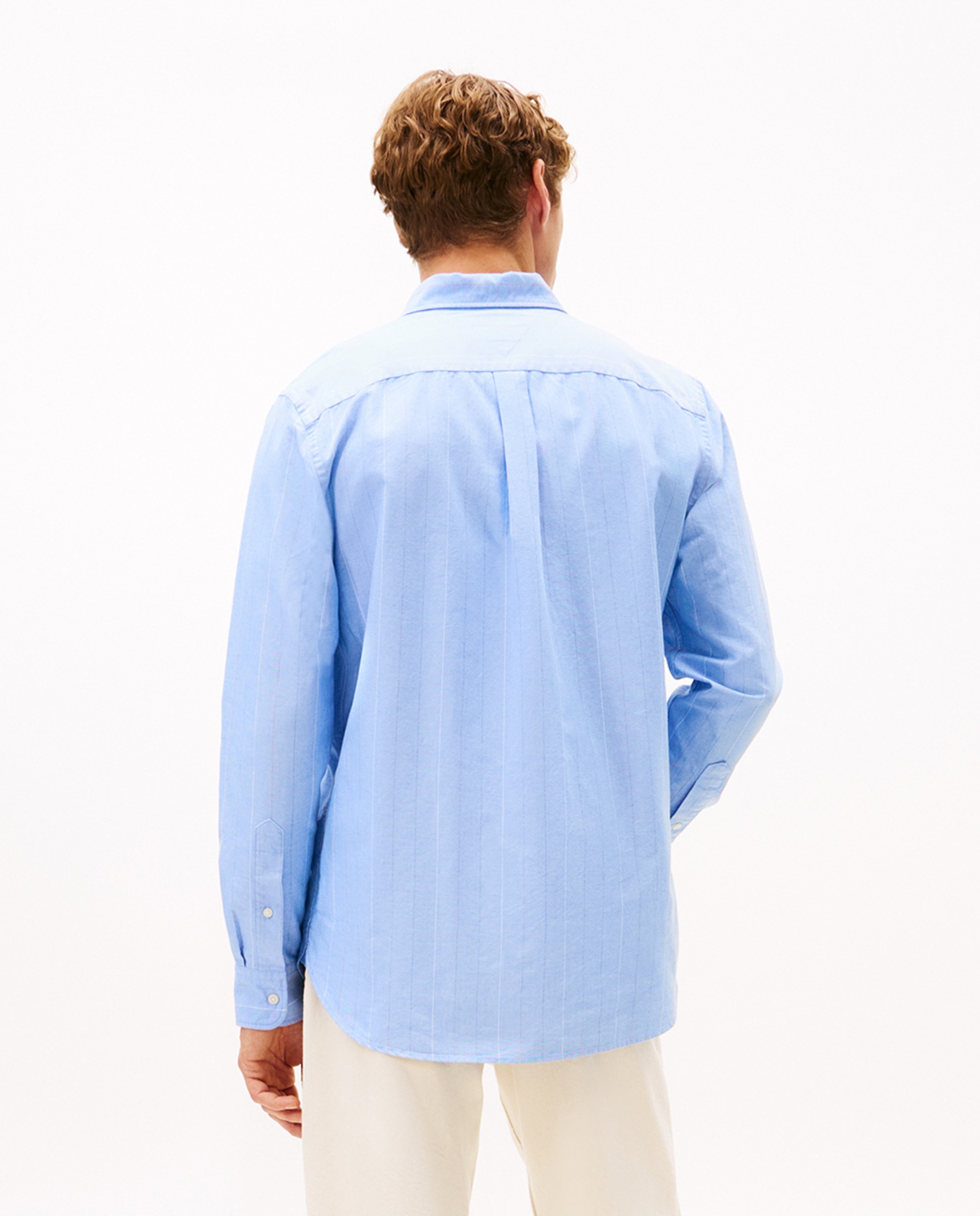 Camisa Oxford Estampada Azul-claro-2