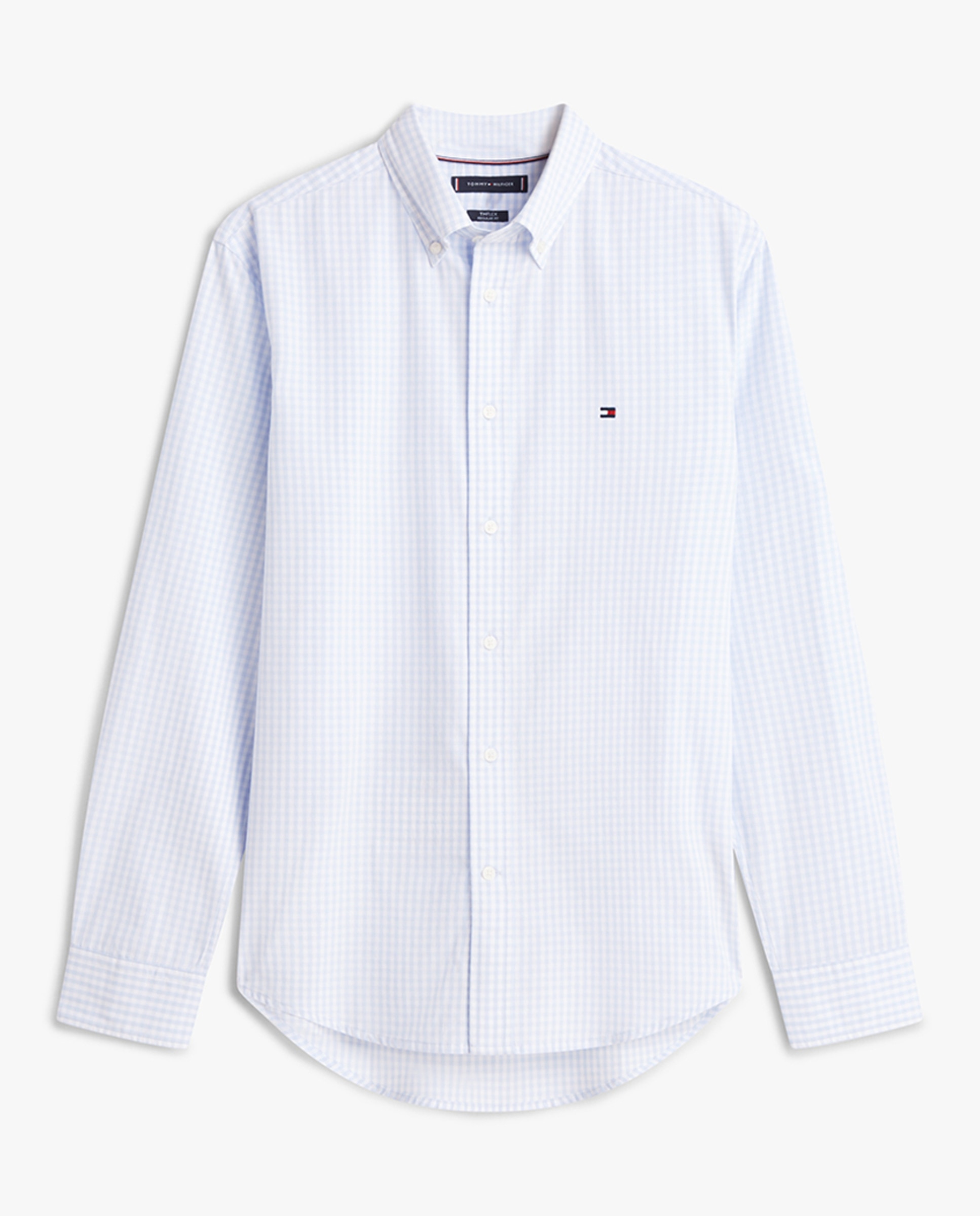 Camisa Estampada de Popelina Azul-claro-4