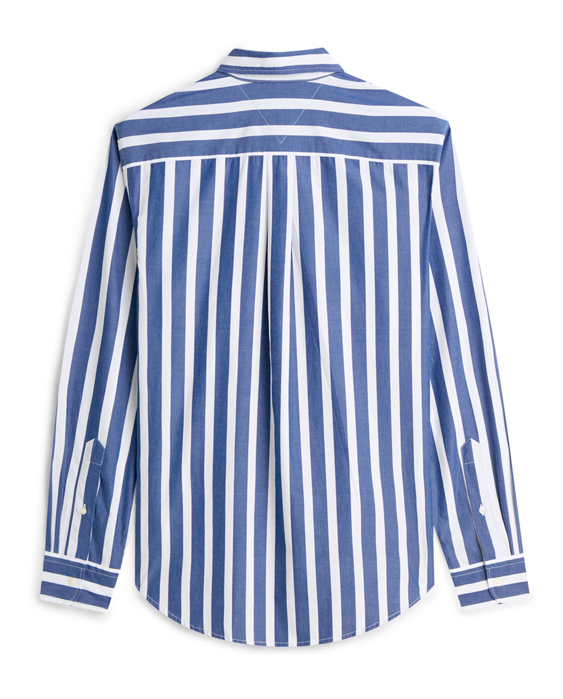 Camisa Estampada de Popelina Azul-5