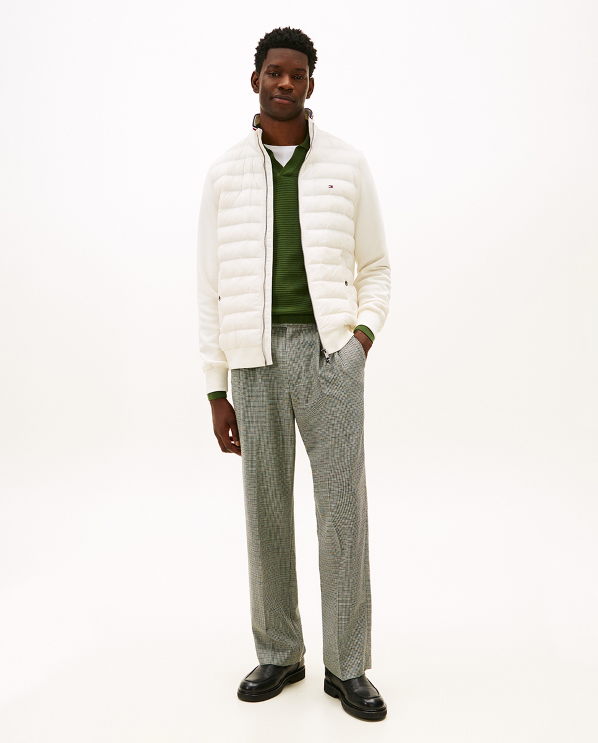 Casaco Acolchoado e Híbrido Branco-6